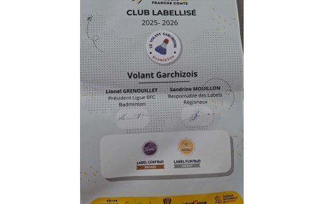 Fierté pour le Volant Garchizois !